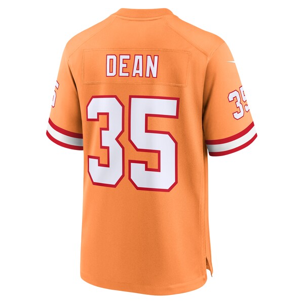 Jamel Dean Tampa Bay Buccaneers Nike Throwback Game Jersey - Orange/Red - Image 4