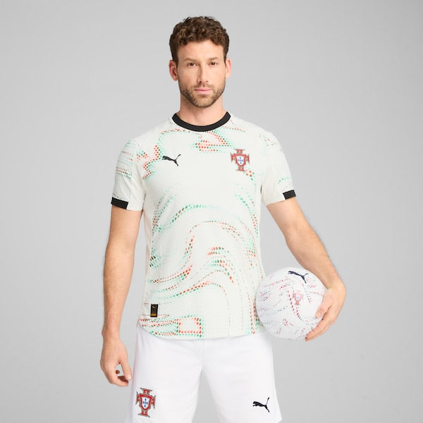 Cristiano Ronaldo Portugal National Team Puma 2025 Away Authentic Jersey - White - Image 4