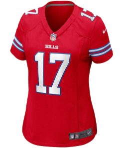 Alternative view of Josh Allen Buffalo Bills Nike Women's Alternate Game Player Jersey - Red
