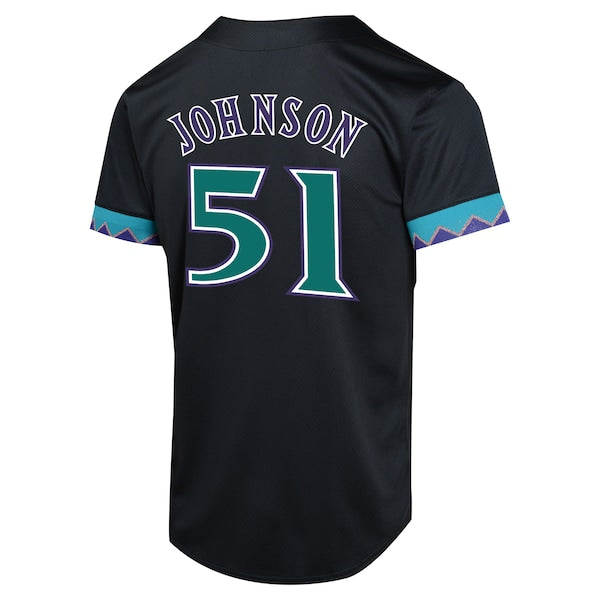 Randy Johnson Arizona Diamondbacks Nike Youth Cooperstown Collection Limited Player Jersey - Black - Image 3