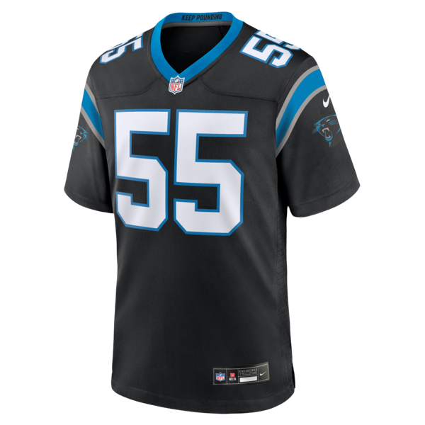 Maema Njongmeta Carolina Panthers Nike Team Game Jersey - Black - Image 2