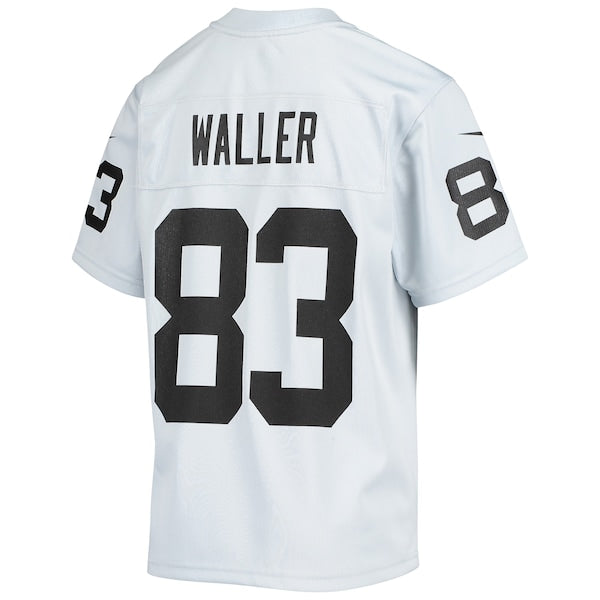 Darren Waller Las Vegas Raiders Nike Youth Inverted Team Game Jersey - Silver - Image 3