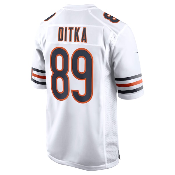 Mike Ditka Chicago Bears Nike Retired Player Game Jersey - White/Navy/Orange - Image 5