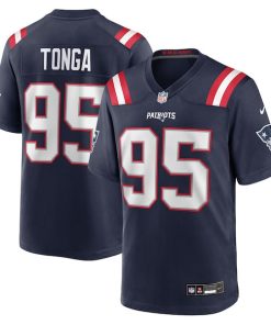 Khyiris Tonga New England Patriots Nike Team Game Jersey -  Navy