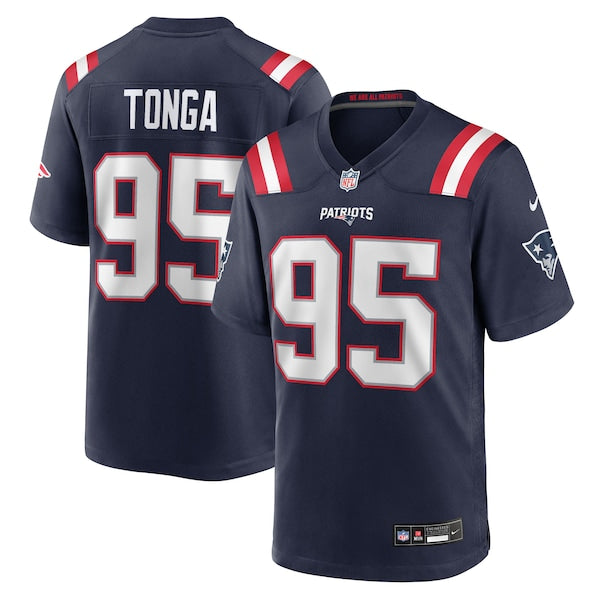 Khyiris Tonga New England Patriots Nike Team Game Jersey - Navy