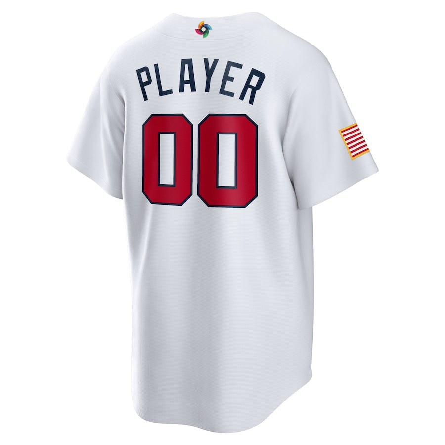 USA Baseball Nike 2023 World Baseball Classic Pick-A-Player Custom Replica Jersey - White - Image 3