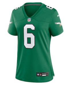 Alternative view of DeVonta Smith Philadelphia Eagles Nike Women's Player Jersey - Kelly Green