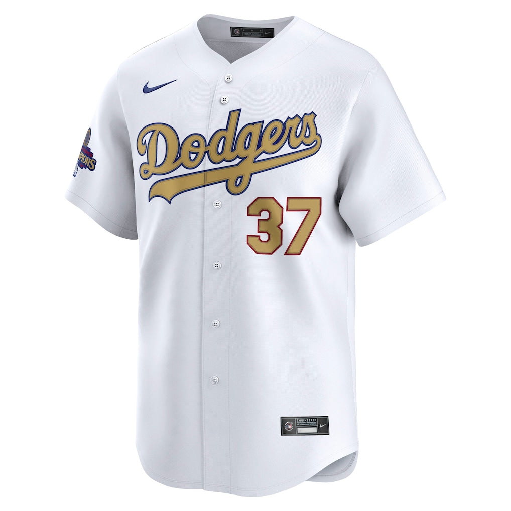 Teoscar Hernandez Los Angeles Dodgers Nike 2025 Gold Collection Limited Jersey ยจC White - Image 2