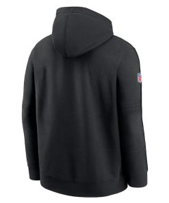 Alternative view of Los Angeles Rams Nike 2024 NFL Crucial Catch Club Pullover Hoodie - Black