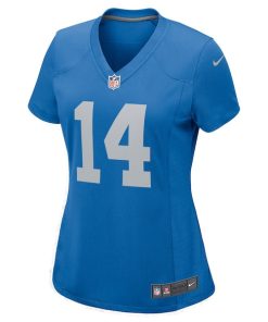 Alternative view of Amon-Ra St. Brown Detroit Lions Nike Women's Player Game Jersey - Blue
