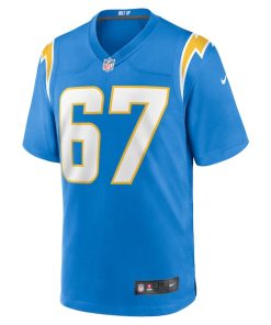 Alternative view of Alex Leatherwood Los Angeles Chargers Nike Team Game Jersey -  Powder Blue
