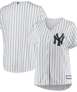 New York Yankees Women's Plus Size Sanitized Replica Team Jersey - White