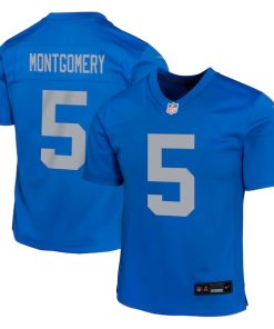 David Montgomery Detroit Lions Nike Youth Alternate Player Game Jersey - Blue
