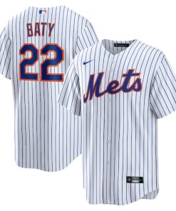 Brett Baty New York Mets Nike Replica Player Jersey - White