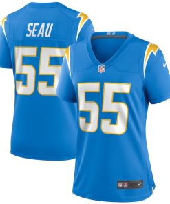 Junior Seau Los Angeles Chargers Nike Women's Game Retired Player Jersey - Powder Blue/Royal