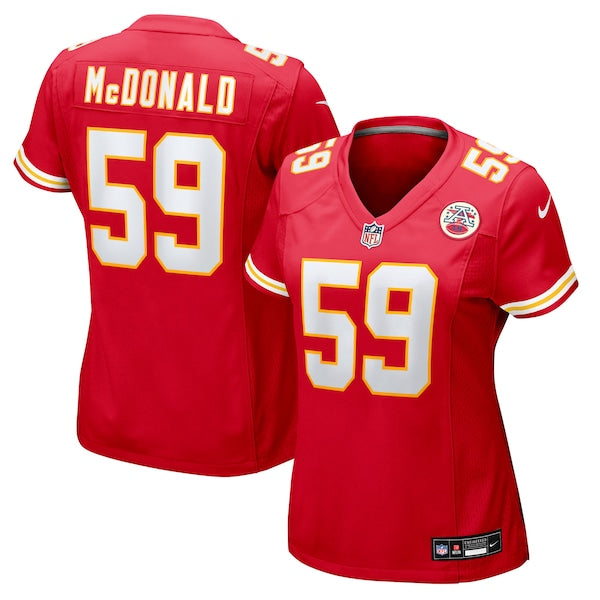 Cooper McDonald Kansas City Chiefs Nike Women's Team Game Jersey - Red