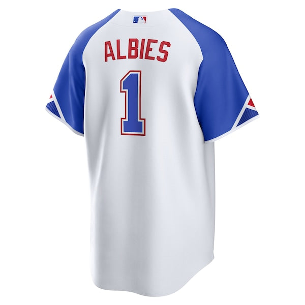 Ozzie Albies Atlanta Braves Nike 2023 City Connect Replica Player Jersey - White - Image 3