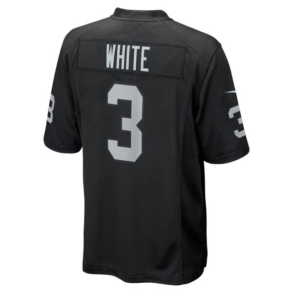 Zamir White Las Vegas Raiders Nike Team Game Jersey - Black - Image 3