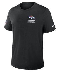 Alternative view of Denver Broncos Nike 2025 NFL Crucial Catch Tri-Blend Dri-FIT T-Shirt - Black