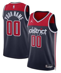 Washington Wizards Jordan Brand Unisex 2022/23 Swingman Custom Jersey - Statement Edition - Navy
