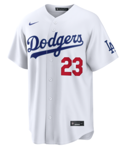 Alternative view of Men's Los Angeles Dodgers Kyle Tucker Nike White Home Stadium Jersey