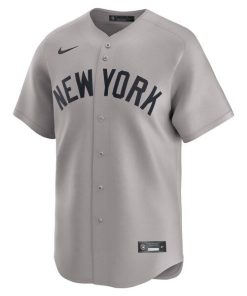 Alternative view of New York Yankees Nike Away Limited Custom Jersey - Gray