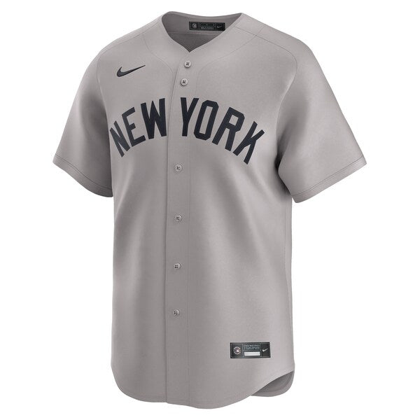 New York Yankees Nike Away Limited Custom Jersey - Gray - Image 2