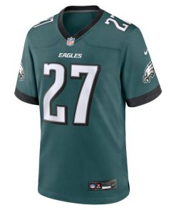 Alternative view of Quinyon Mitchell Philadelphia Eagles Nike Team Game Jersey - Midnight Green