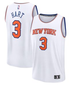 Josh Hart New York Knicks  Fast Break Replica Player Jersey - Association Edition - White