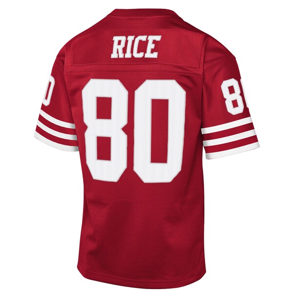 Jerry Rice San Francisco 49ers Youth 1990 Throwback Fashion Jersey - Scarlet - Image 2