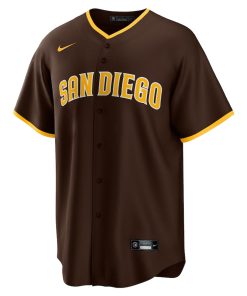 Alternative view of Yu Darvish San Diego Padres Nike Alternate Replica Player Jersey - Brown