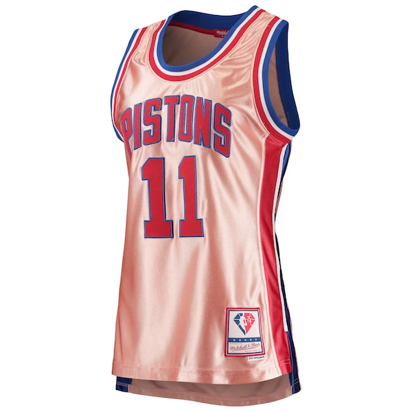 Isiah Thomas Detroit Pistons Women's 75th Anniversary Rose Gold 1982 Swingman Jersey - Pink - Image 2
