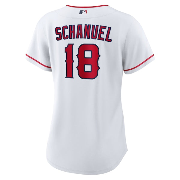 Nolan Schanuel Los Angeles Angels Nike Women's Home Replica Jersey - White - Image 3