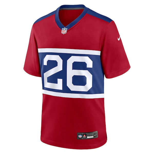 Devin Singletary New York Giants Nike Youth Alternate Player Game Jersey - Century Red - Image 2