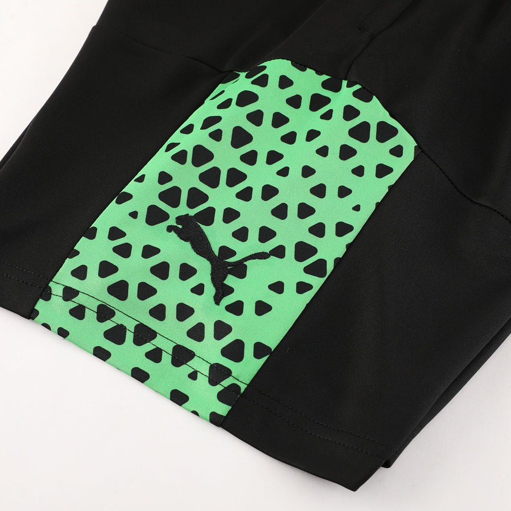 Puma Short Sleeve Training Jersey Set-PD02- Avocado Green/Black - Image 10