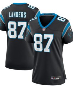 Matt Landers Carolina Panthers Nike Women's  Game Jersey -  Black