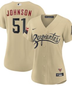 Randy Johnson Arizona Diamondbacks Nike Women's City Connect Replica Player Jersey - Sand