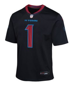 Alternative view of Stefon Diggs Houston Texans Nike Youth Alternate Player Game Jersey -  Navy