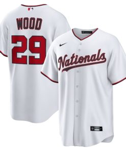 James Wood Washington Nationals Nike Home Replica Jersey - White