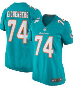 Liam Eichenberg Miami Dolphins Nike Women's Game Jersey - Aqua
