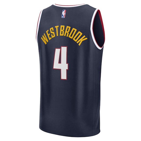 Russell Westbrook Denver Nuggets Fast Break Replica Player Jersey - Icon Edition - Navy - Image 3
