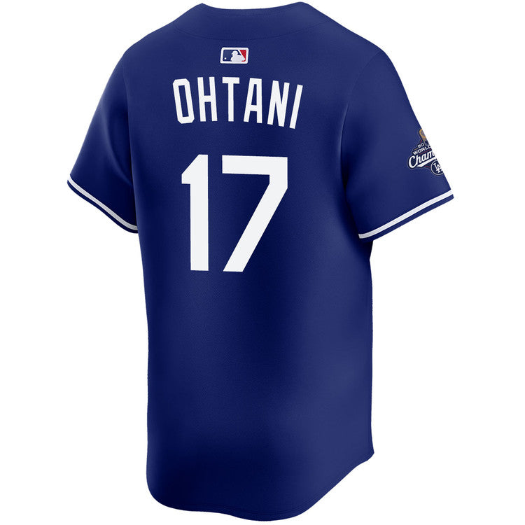 Shohei Ohtani Los Angeles Dodgers Nike Youth 2025 World Series Champions Limited Jersey - Royal - Image 3