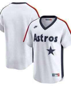 Houston Astros Nike Throwback Cooperstown Collection Limited Jersey - White