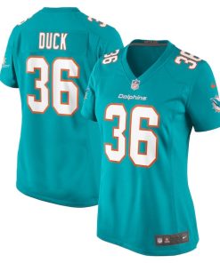 Alternative view of Storm Duck Miami Dolphins Nike Women's  Game Jersey -  Aqua