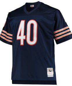Alternative view of Gale Sayers Chicago Bears Big & Tall 1969 Retired Player Replica Jersey - Navy