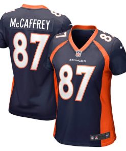 Alternative view of Ed McCaffrey Denver Broncos Nike Women's Retired Player Jersey - Navy/Orange