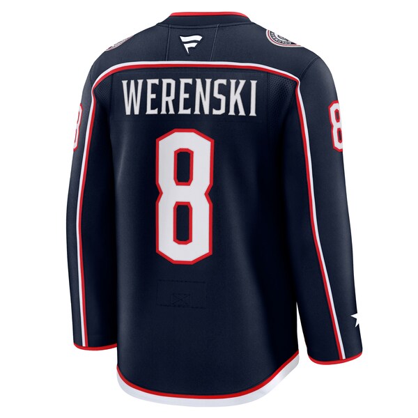 Zach Werenski Columbus Blue Jackets Home Premium Jersey - Navy - Image 3