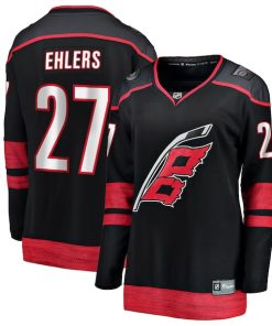 Nikolaj Ehlers Carolina Hurricanes  Women's Home Breakaway Jersey - Black