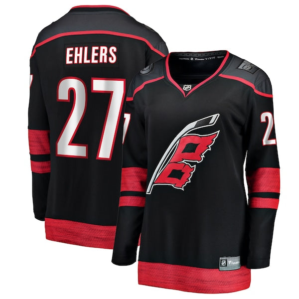 Nikolaj Ehlers Carolina Hurricanes Women's Home Breakaway Jersey - Black