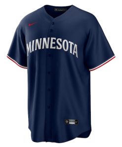 Alternative view of Jorge Polanco Minnesota Twins Nike Alternate Replica Player Jersey - Navy